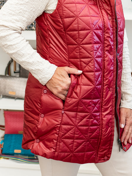 Long Puffer Vest Porto by Renuar