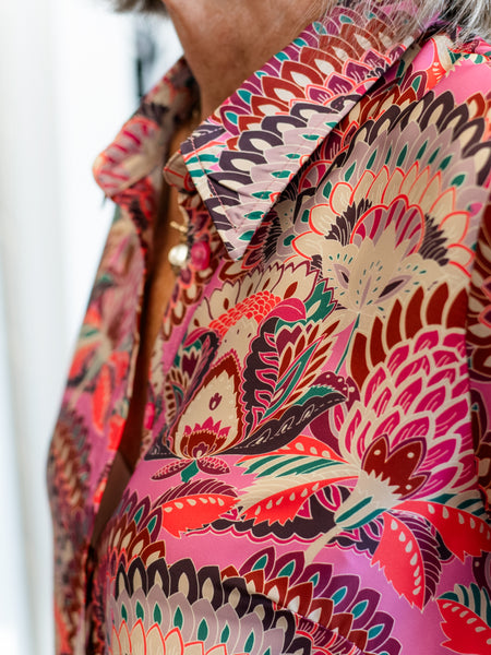 Printed Woven Dress Mulberry by Renuar