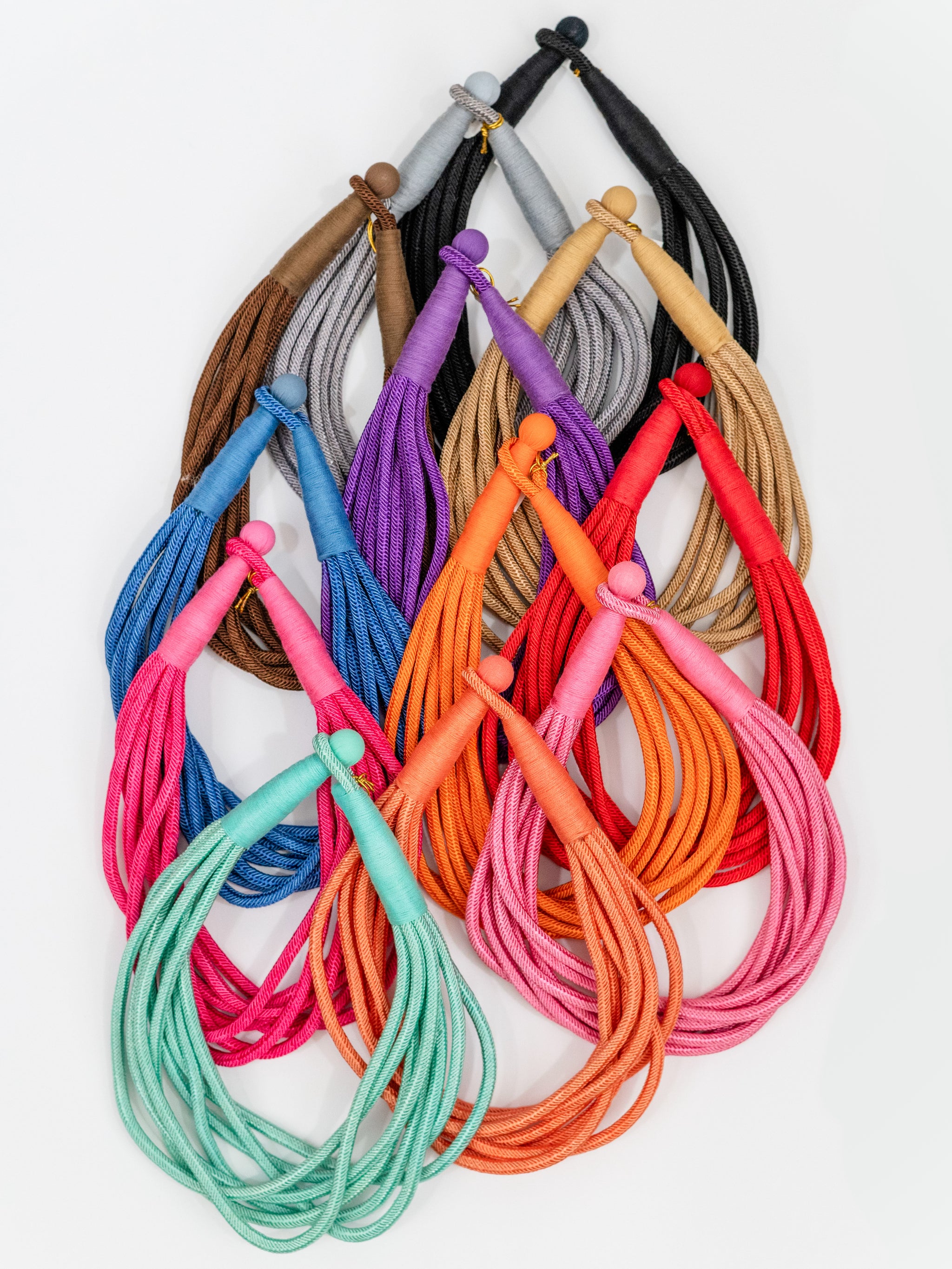Slub 8 Strand Necklace by Two Forty-Two – Tassels