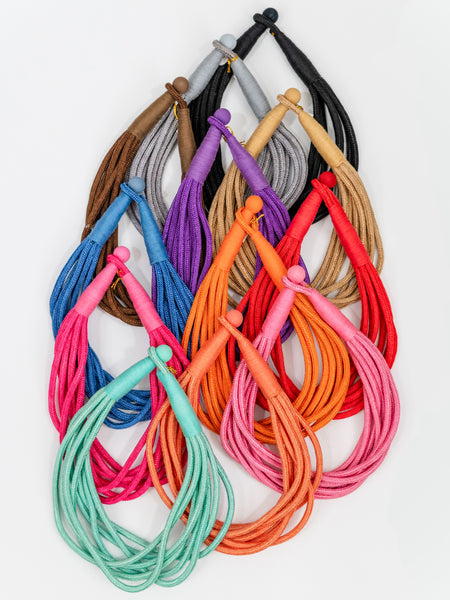 Slub 8 Strand Necklace by Two Forty-Two