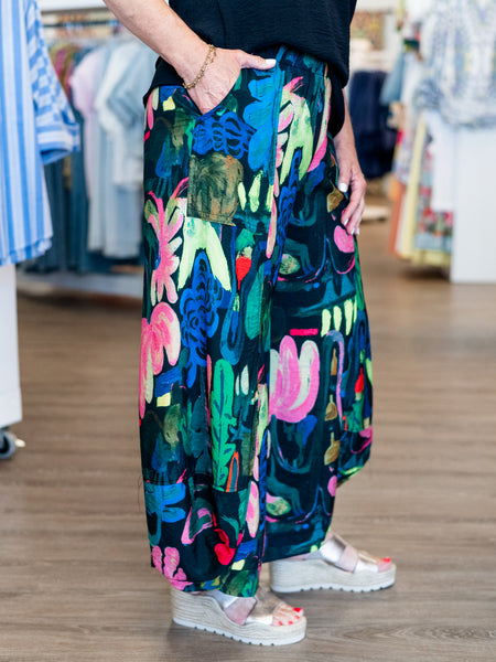 Printed Wide Leg Pant by Shana