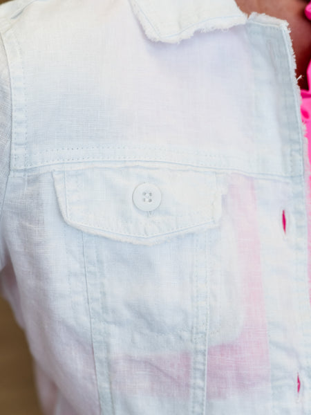 Metallic Linen Jacket by Lulu B