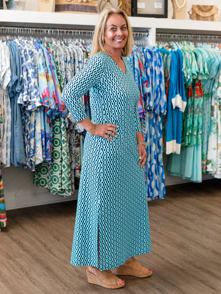 3/4 Sleeve Maxi Dress RPNY by Lulu B