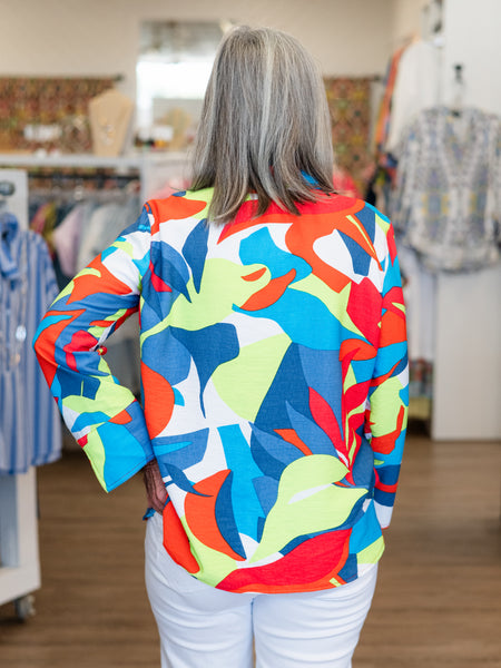 Vibrant Floral Button Up by Multiples