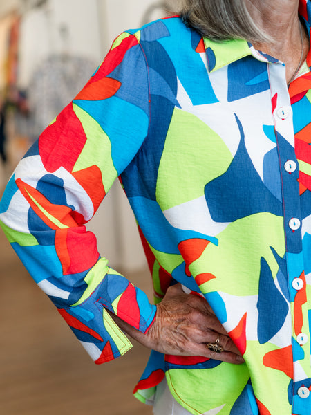 Vibrant Floral Button Up by Multiples
