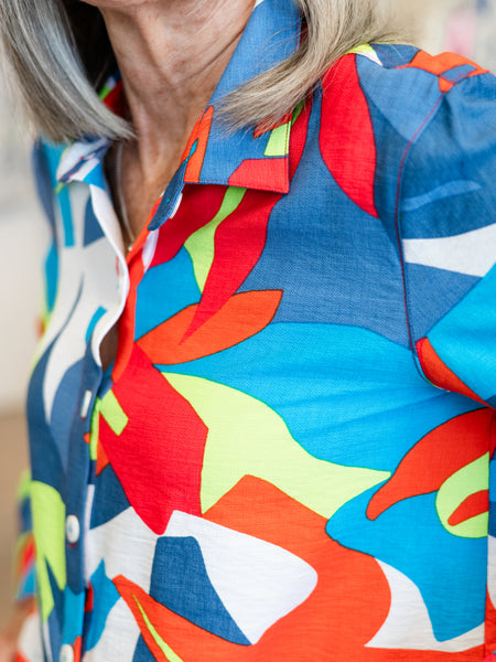 Vibrant Floral Button Up by Multiples