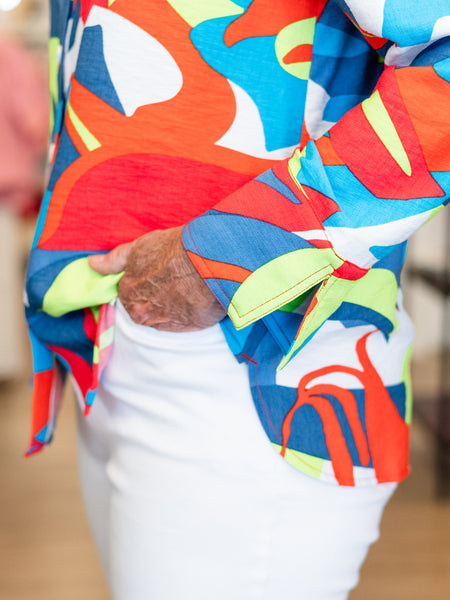 Vibrant Floral Button Up by Multiples