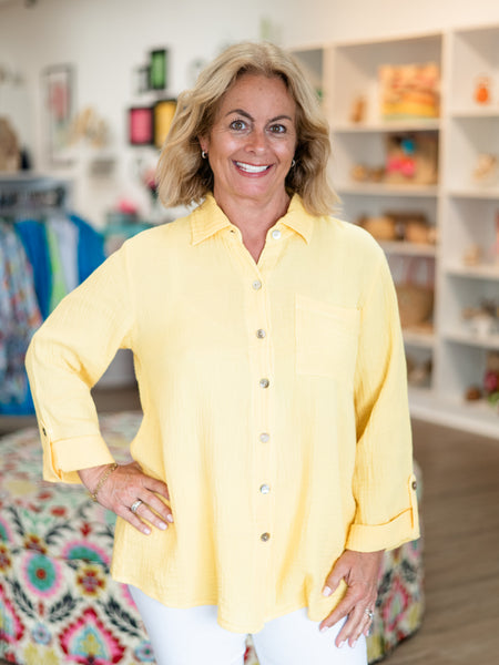Kesha Top Canary Yellow by Shannon Passero