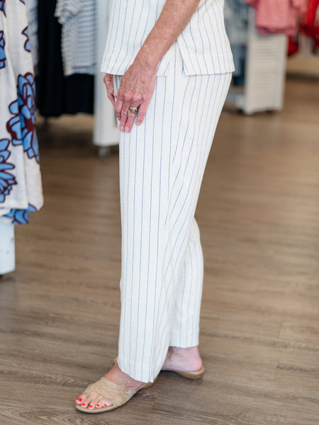 Drawstring Elastic Waist P/O Crop Pant by Multiples
