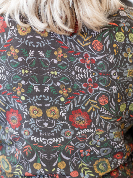 Rayon Crepe Garden Flounce Shirt by Habitat