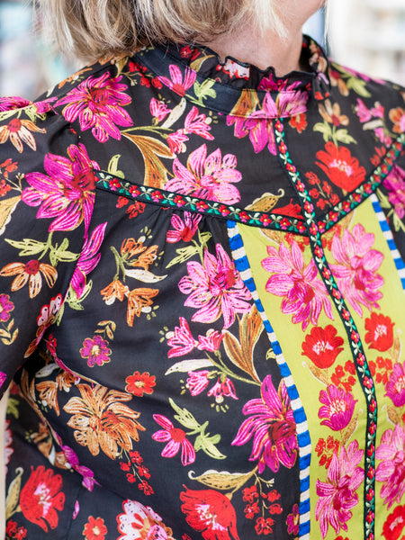 Mixed Print Popover by Tru Luxe