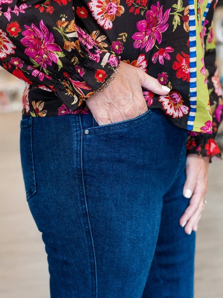 Pull-On Slim Leg Denim by Tru Luxe
