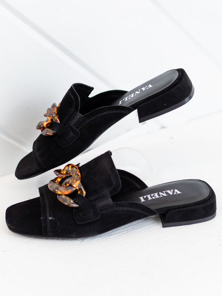 Enza Black Suede by Vaneli