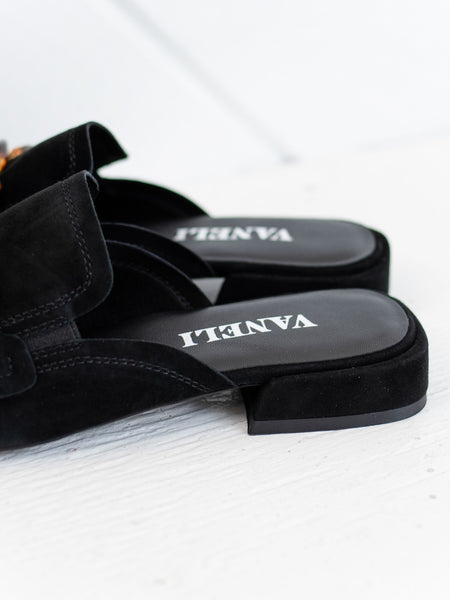 Enza Black Suede by Vaneli