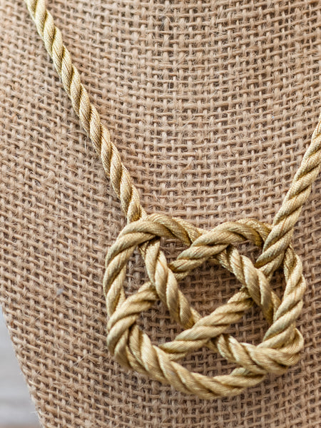 Antique Gold Mini Heart Knot by The Heart Knot