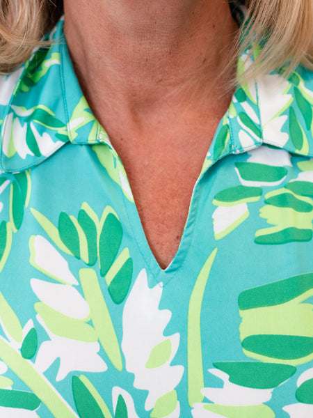 Barbara Dress Green Jungle by La Mer Luxe