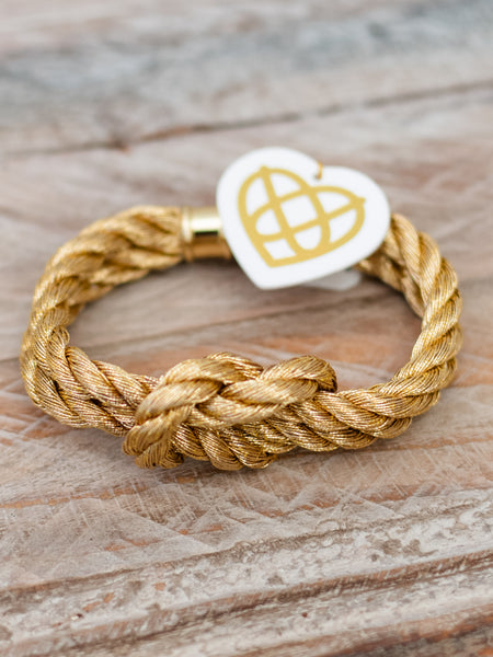 Gold Large Love Knot by The Heart Knot