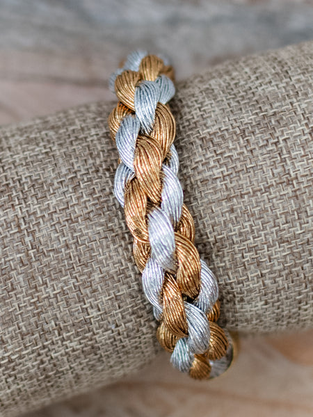Charleston Bracelet Gold & Silver by The Heart Knot
