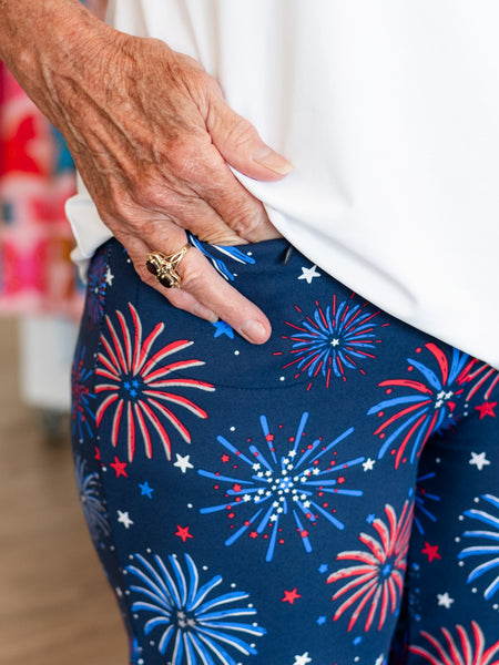 Fireworks Crop Pant by Lulu B