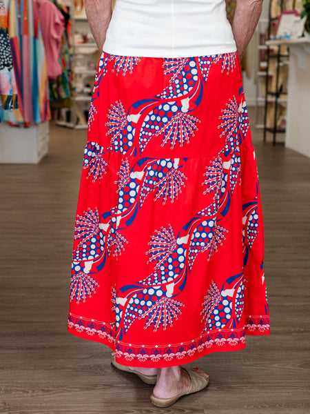 Ada Skirt Crimson Ascent by Maude