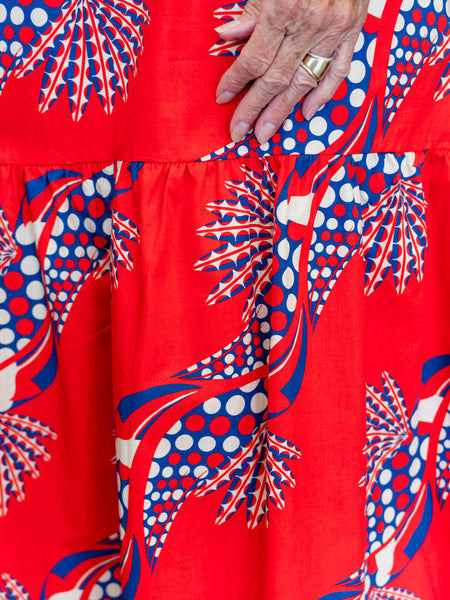 Ada Skirt Crimson Ascent by Maude