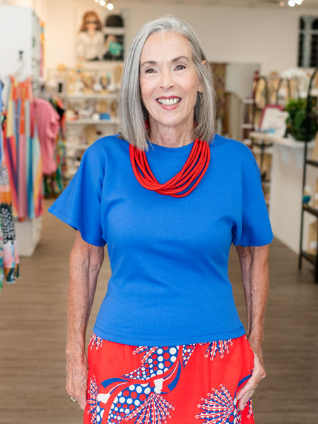 Angel Crew Long Cobalt by Necessitees