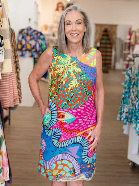 Sleeveless Printed Dress by Claire Desjardins