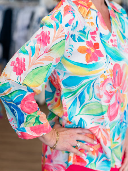 Casual Collar V-Neck Blouse Embassy by Ethyl