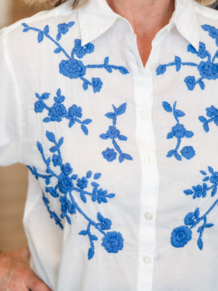 Paula Blouse Blue by Ivy Jane