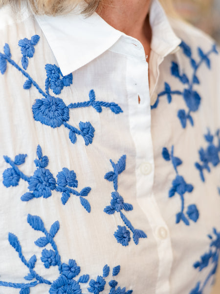 Paula Blouse Blue by Ivy Jane