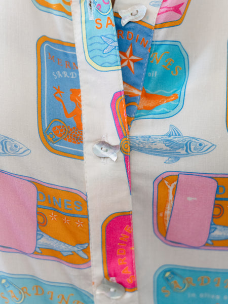 Sardine Print Shirt Dress by Avani del Amour
