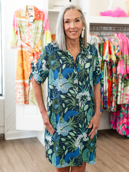 Hayley Dress Coastal Floral by La Mer Luxe