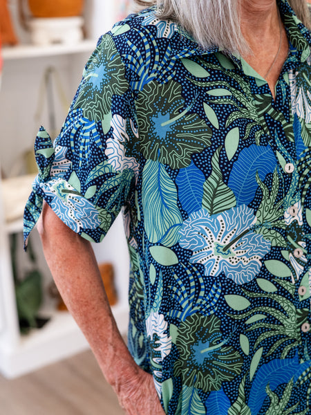 Hayley Dress Coastal Floral by La Mer Luxe