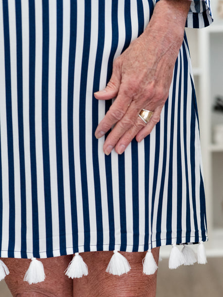 Coastal Stripe Maddox Dress by La Mer Luxe