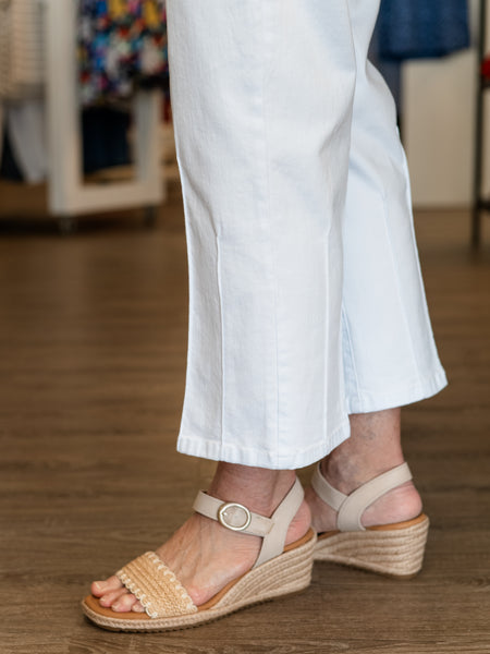 Classic White Crop Pintuck Hem by Multiples