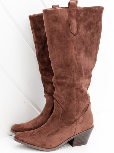 City Slicker Chocolate Suede by Corkys