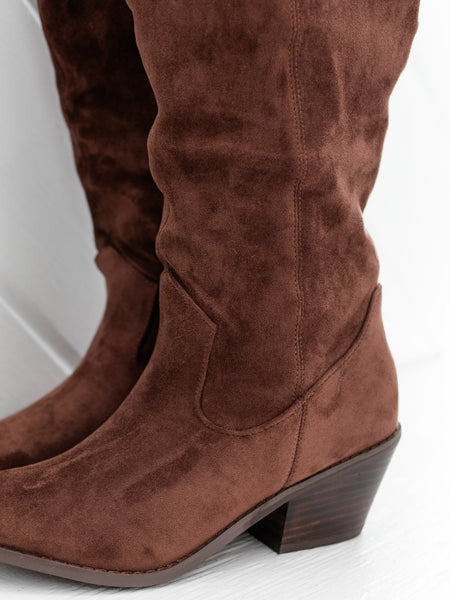 City Slicker Chocolate Suede by Corkys