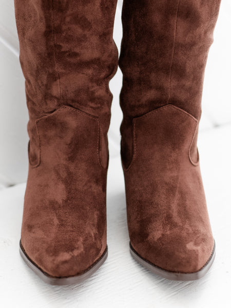 City Slicker Chocolate Suede by Corkys