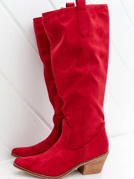 City Slicker Red Faux Suede by Corkys