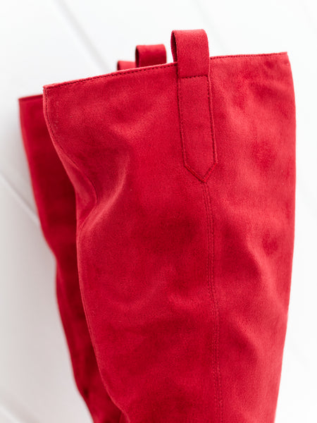 City Slicker Red Faux Suede by Corkys