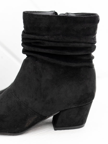 Addicted Black Faux Suede by Corkys