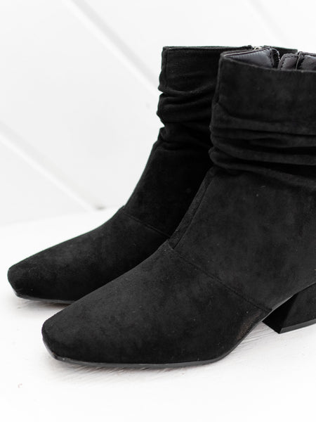 Addicted Black Faux Suede by Corkys