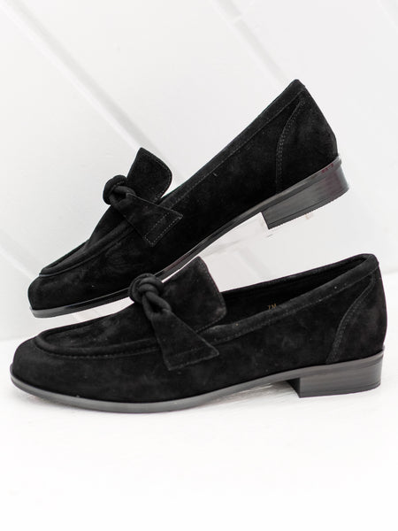 Kaye Loafer Black Suede by Vaneli