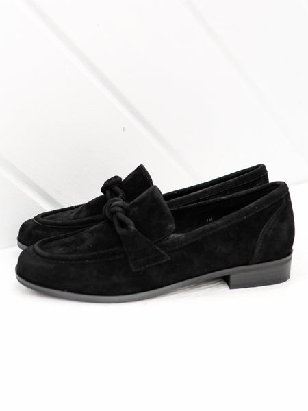 Kaye Loafer Black Suede by Vaneli