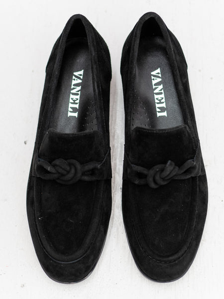 Kaye Loafer Black Suede by Vaneli