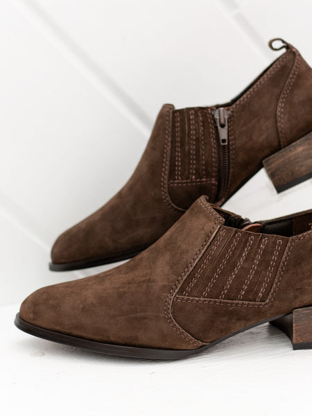 Tess Bootie Tmoro Suede by Vaneli