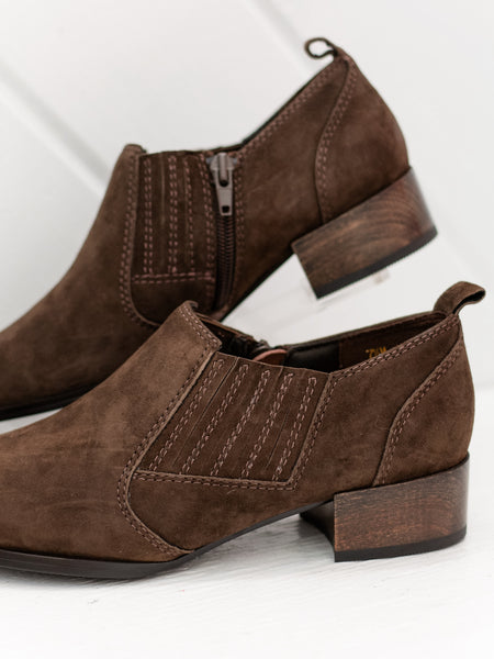Tess Bootie Tmoro Suede by Vaneli