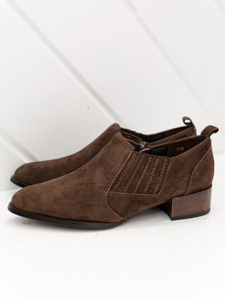 Tess Bootie Tmoro Suede by Vaneli