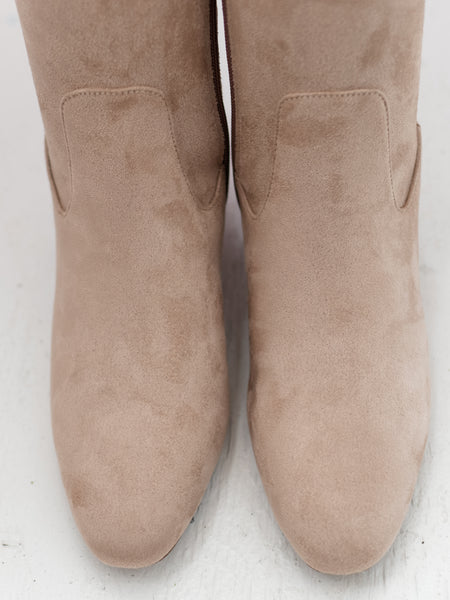Zovy Boot Taupe Punto Stretch by Vaneli