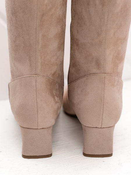 Zovy Boot Taupe Punto Stretch by Vaneli